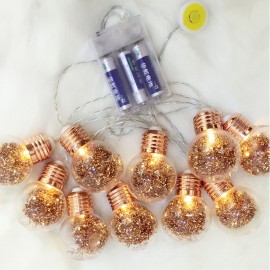 10 LED Bulbs String Lights Fairy Lamp Yard Garden Wedding Home Decorative Night Light