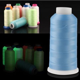 1000 Yards Spool Luminous Glow In The Dark Machine Hand Embroidery Sewing Thread