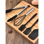 10PCS Silicone Non-Stick Cookware Pan Spoon Utensils Kitchenware Set Tableware Cooking Tools