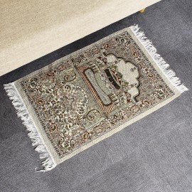 110 x 70cm Islamic Prayer Rug Musallah Prayer Mat Carpet for Home Travel