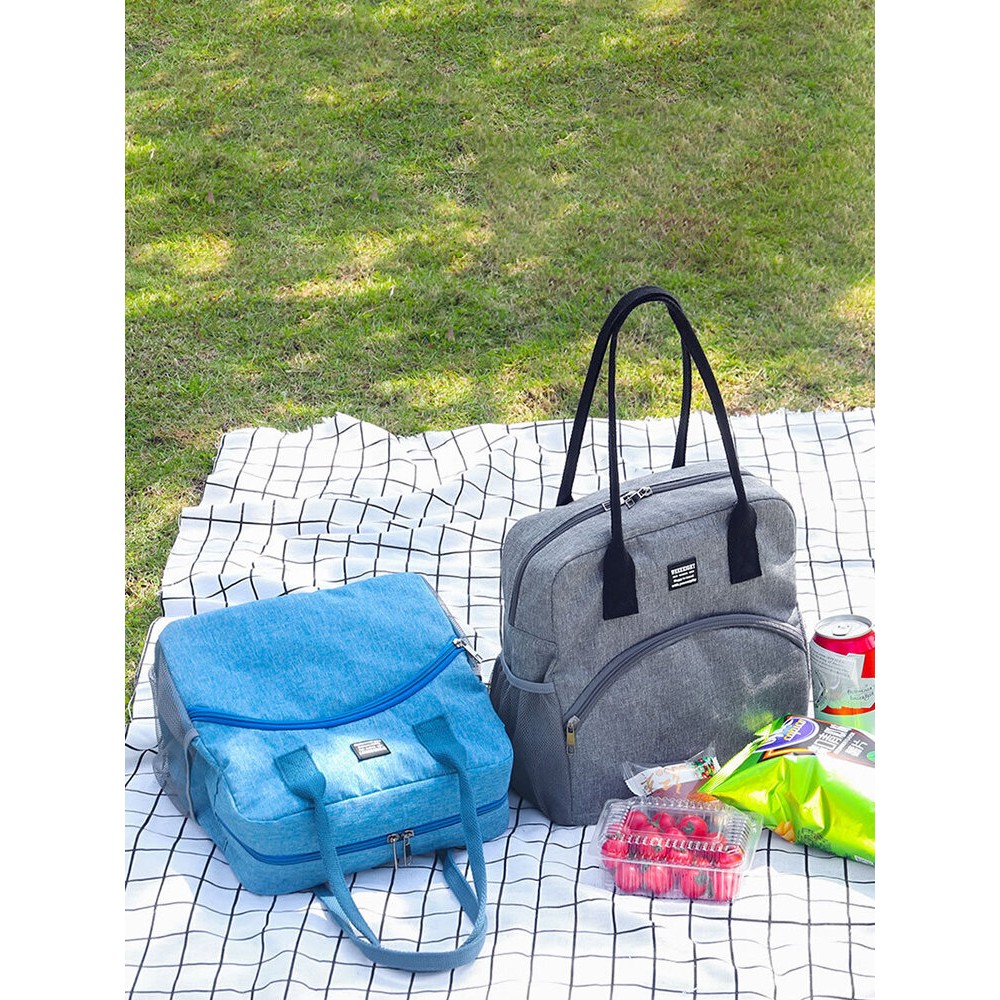 11L Large Capacity Lunch Bag Aluminum Foil Thickening Picnic Food Container Insulated Cooler Ice Bag