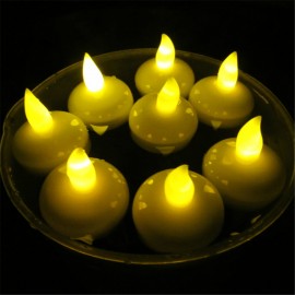 12Pcs Floating Led Light Waterproof Flameless Candles Aquarium Wedding Party Home Decor