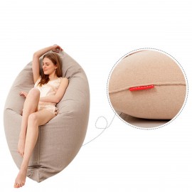 130x160cm Latest Solid Color Cotton Soft Bean Bags Sofa Lounger Cover Washable Without Filler