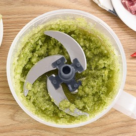 1500ml Manual Meat Grinders Vegetable Cutter Food Processor Chopper Container for Kitchen Tool