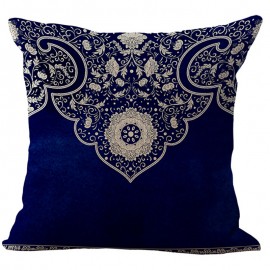 17″ Cotton Linen Cushion Cover Luxury European Style Bohemian Deer Printed House Decor Pillowcase