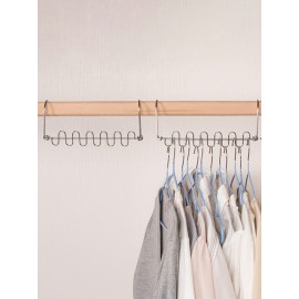 1PC 12 Holes Clothes Hanger Multi-function Drying Rack Magic Hangers Folding Rotating Storage Hanger For Pants Clothes Wardrobe Organizer