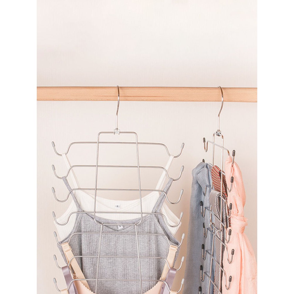 1PC 8 Layers Underwear Hanger Multi-layers Drying Rack Magic Hangers Folding Save Room Storage Hanger