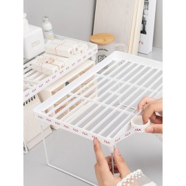 1PC Home Closet Organizer Desktop Storage Shelf For Kitchen Rack Space Saving Wardrobe Decorative Shelves Cabinet Holders