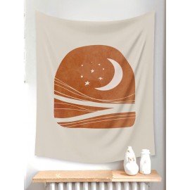 1PC Moon Simple Printing Tapestry Home Decor Living Room Bedroom Photo Prop Wall Art Tapestries