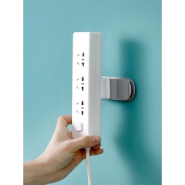 1PC Rotatable Wall-mount Power Strip Holder Punch-free Self-adhesive Fixator Cable Charging Row Fixing And Finishing Stickers For Kitchen Bedroom