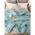 1PC Solid Coloe Thicken Winter Fall Warmth Comfy Single Double Duvet Quilt