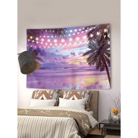 1PC Summer Beach Landscape Printing Tapestry Home Decor Living Room Bedroom Photo Prop Wall Art Tapestries