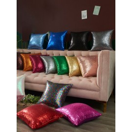 1Pc Christmas Sequined Cushion Pillow Case Without Core Home Sofa Throw Pillows