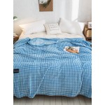 1Pcs Milk Velvet Blanket Towel Quilt Thin Single Dormitory Student Coral Velvet Air Conditioning Nap Cover Blanket