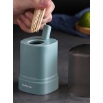 1pc Plastic Automatic Toothpick Box Press Type Toothpick Bucket Portable Toothpick Holder Toothpick Box