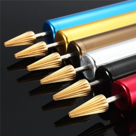 1pcs For Leather Craft DIY Brass Head Leather Edge Oil Craft Pen Random Color