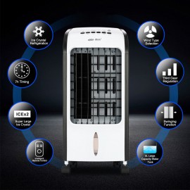 220V Portable Air Conditioner Conditioning Fan Humidifier Cooler with Remote Control 3 Gear Wind Speeds