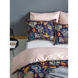 2/3 Pcs Bohemian Floral Overlay Print Comfy Bedding Set Duvet Cover Pillowcase Twin King