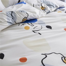 2/3Pcs 100% Cotton Quilt Home Textile Kit Duvet Cover Bedding Cotton Kit Bedding