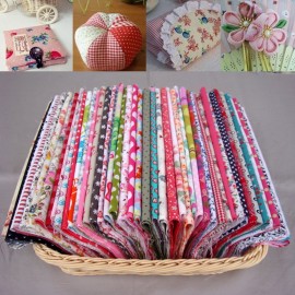 25pcs 20*25CM Assorted Mixed Series Pure Cotton Quilt Flower Fabric DIY Pack Cloth Felt Sewing