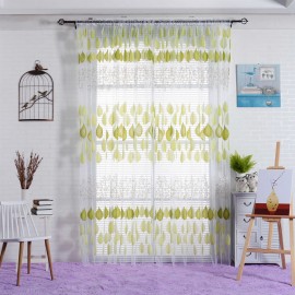 2PCS Gauze Curtain Screens Bedroom Living Room Window Balcony Curtains Float