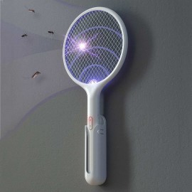 2in1 Electric Mosquito Swatter Dispeller /Mosquito Killer Lamp Wall-mounted Mosquito Killing Dispeller USB Charging With Base Bracket