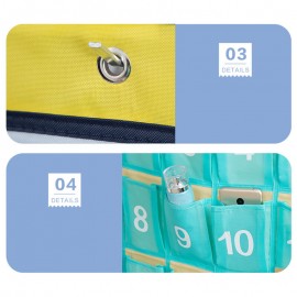 30 Pockets 48 Pockets Waterproof Oxford Fabric Storage Hanging Bag Storage Bag Hanging Bag Wall Hanging Cloth Bag