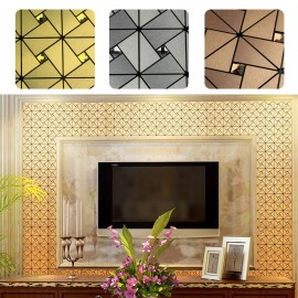 30x30Cm Aluminum Tile Self Adhesive Wallpaper Kitchen Backsplash Sticker Decor