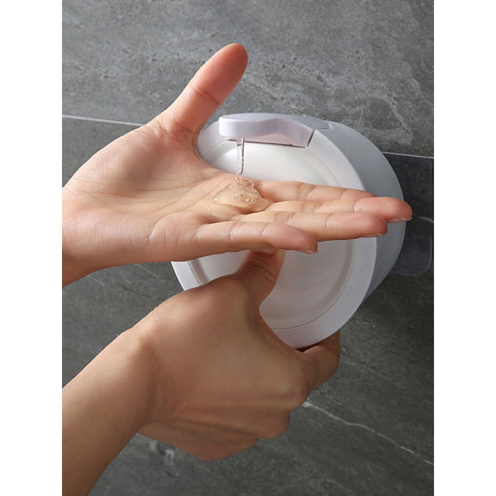 350mL Manual Liquid Dispenser Wall Mount Hand Sanitizer Shampoo Container Bottle Kitchen Bathroom Hand Washing Device