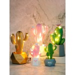 3D Cactus LED Night Light Wall Lamp Baby Kids Bedroom Home Decor Gift