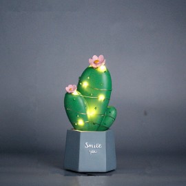 3D Cactus LED Night Light Wall Lamp Baby Kids Bedroom Home Decor Gift