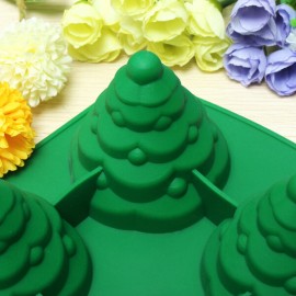 3D Christmas Tree Cake Mould Silicone Cookie Chocolate Baking Mold Multi Function Kitchen AAccessorie.s