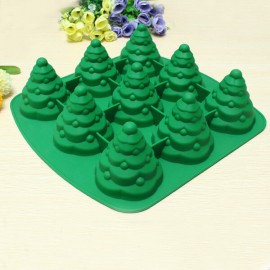 3D Christmas Tree Cake Mould Silicone Cookie Chocolate Baking Mold Multi Function Kitchen AAccessorie.s