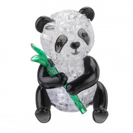 3D Crystal Puzzle Panda Light Jigsaw Brainteaser Build Your Own Model Animal