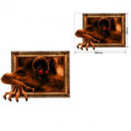 3D Ghost Wall Decals 30 Inch Removable Scary Wall Stickers Wall Art Decor