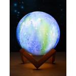 3D Printing Moon Lamp Space LED Night Light Remote Control USB Charge Best Gifts