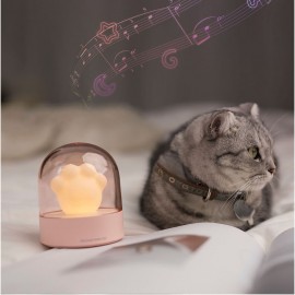 3Life 006 Creative Cat Paw Musical Night Light USB Charging LED Night Light Built In Music Player