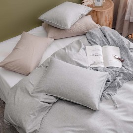 3pcs Duvet Cover Set Modern Simplicity Solid twill Polyester King Queen Twin Size Adult Bedding Set