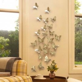 4 Colors 3D Resin Butterfly for Wall Poster HOME Decoration TV Back ground Wall Decoration Resin Artware Stickers