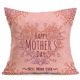 43x43cm Mother’s Day Cotton Linen Pillow Case Cushion Cover Home Car Decor