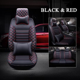 5-Seat Universal Auto Car Covers Front Rear Head Rests Full Set Protector