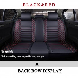 5-Seat Universal Auto Car Covers Front Rear Head Rests Full Set Protector