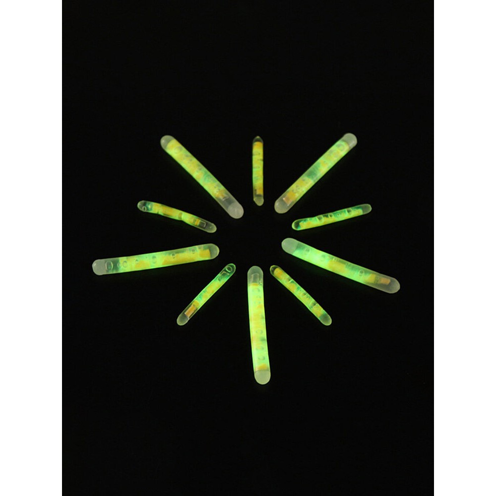 5/100X Fishing Fluorescent Lightstick Light Night Float Clip On Dark Glow Sticks