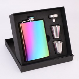 7/8 OZ Portable Stainless Steel Hip Flask Liquor Whiskey Alcohol Pocket Wine Bottle Best Gift