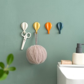 8 Pcs Balloon Shape Hooks Wall Hanging Seamless Hook Strong Adhesive for Kitchen Rack Tool