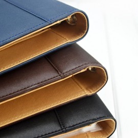 A4 Imitation Leather 3 Hole Folder Business Manager Multilayer Folder With A Calculator