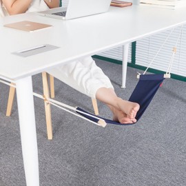 Adjustable Mini Foot Hammock Portable Desk Foot Stool Home and Office Foot Rest Stands