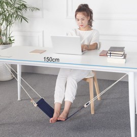 Adjustable Mini Foot Hammock Portable Desk Foot Stool Home and Office Foot Rest Stands