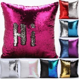 Bicolor Sequins Boster Case European Style Mermaid Pillow Case