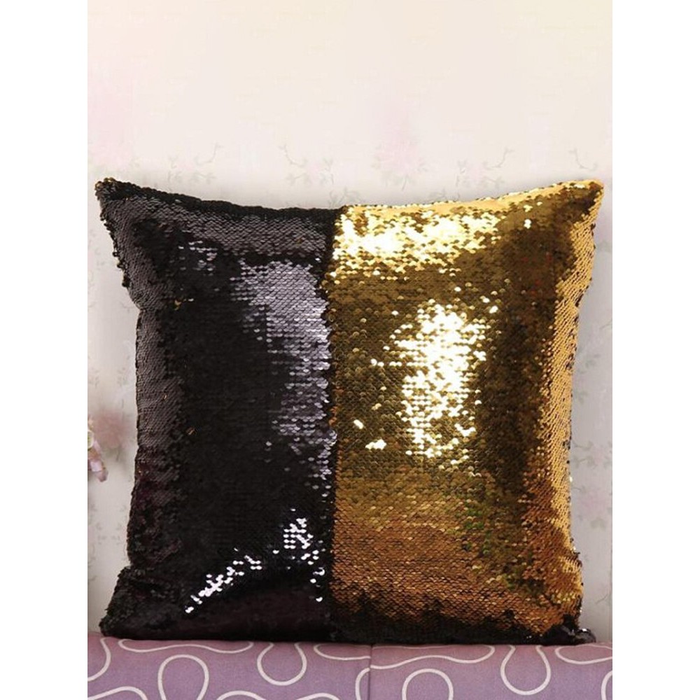 Bicolor Sequins Boster Case European Style Mermaid Pillow Case